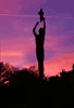 war memorial at dusk, photographed by Michelle Cooper